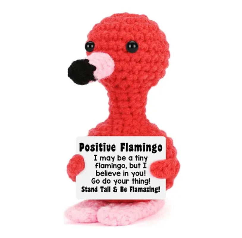 New Positive Energy Potato Hug Pocket Mini Handmade Plush Wool Knitting Doll with Card Funny Christams Gift Home Room Decoration