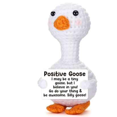 New Positive Energy Potato Hug Pocket Mini Handmade Plush Wool Knitting Doll with Card Funny Christams Gift Home Room Decoration