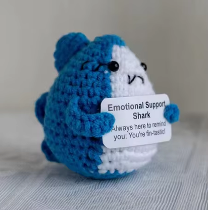 New Positive Energy Potato Hug Pocket Mini Handmade Plush Wool Knitting Doll with Card Funny Christams Gift Home Room Decoration